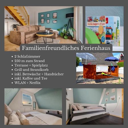 Familienfreundliches Ferienhaus In 5 Min Zum Strand Mit Terrasse Und Kostenlosem Parkplatz Cuxhaven Exterior photo